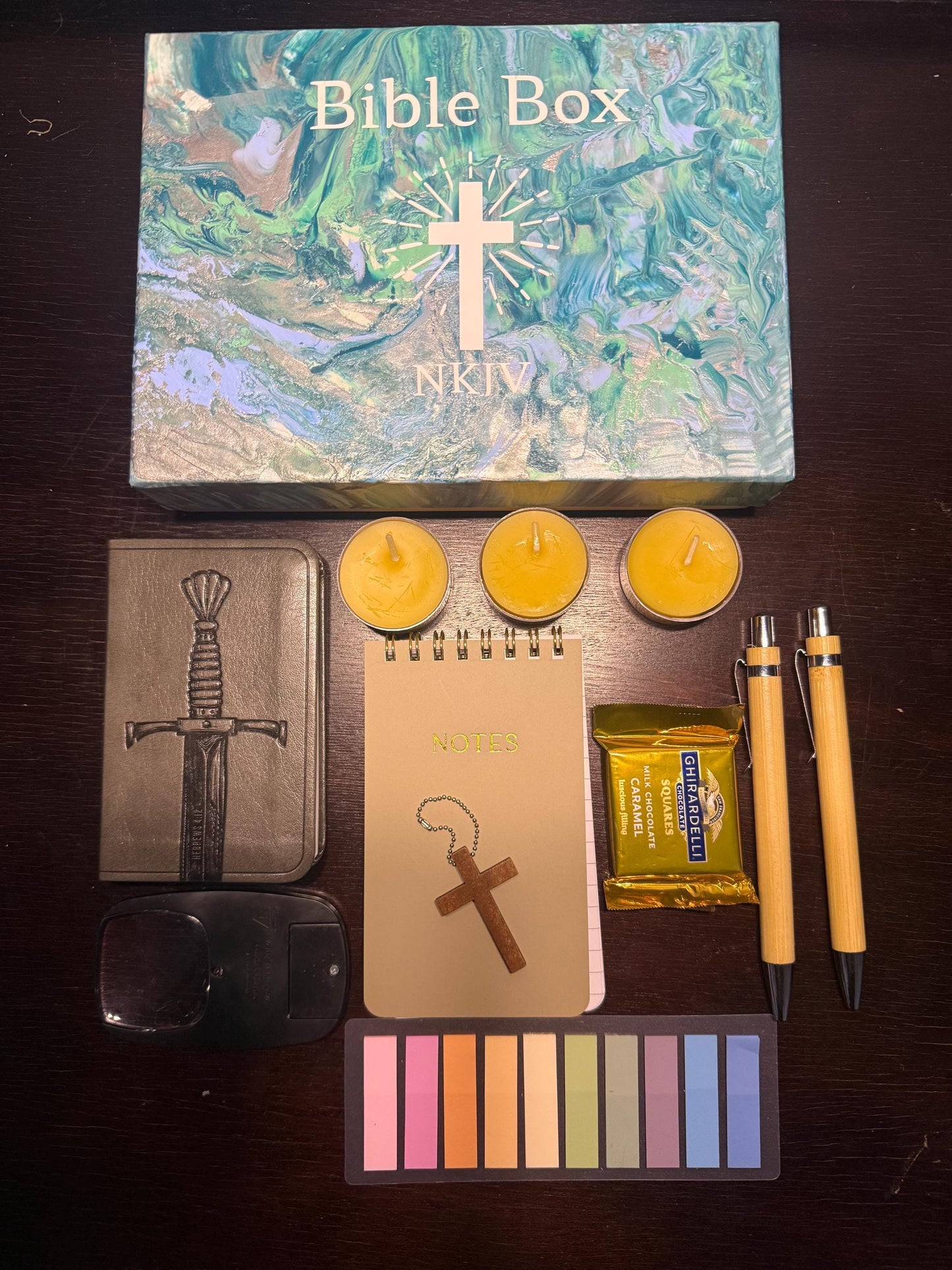 Handpainted ESV Bible Box Gift Set | Red Letter| New Testament