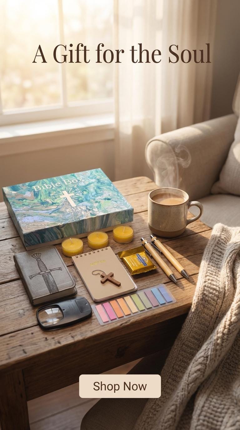 Handpainted ESV Bible Box Gift Set | Red Letter| New Testament