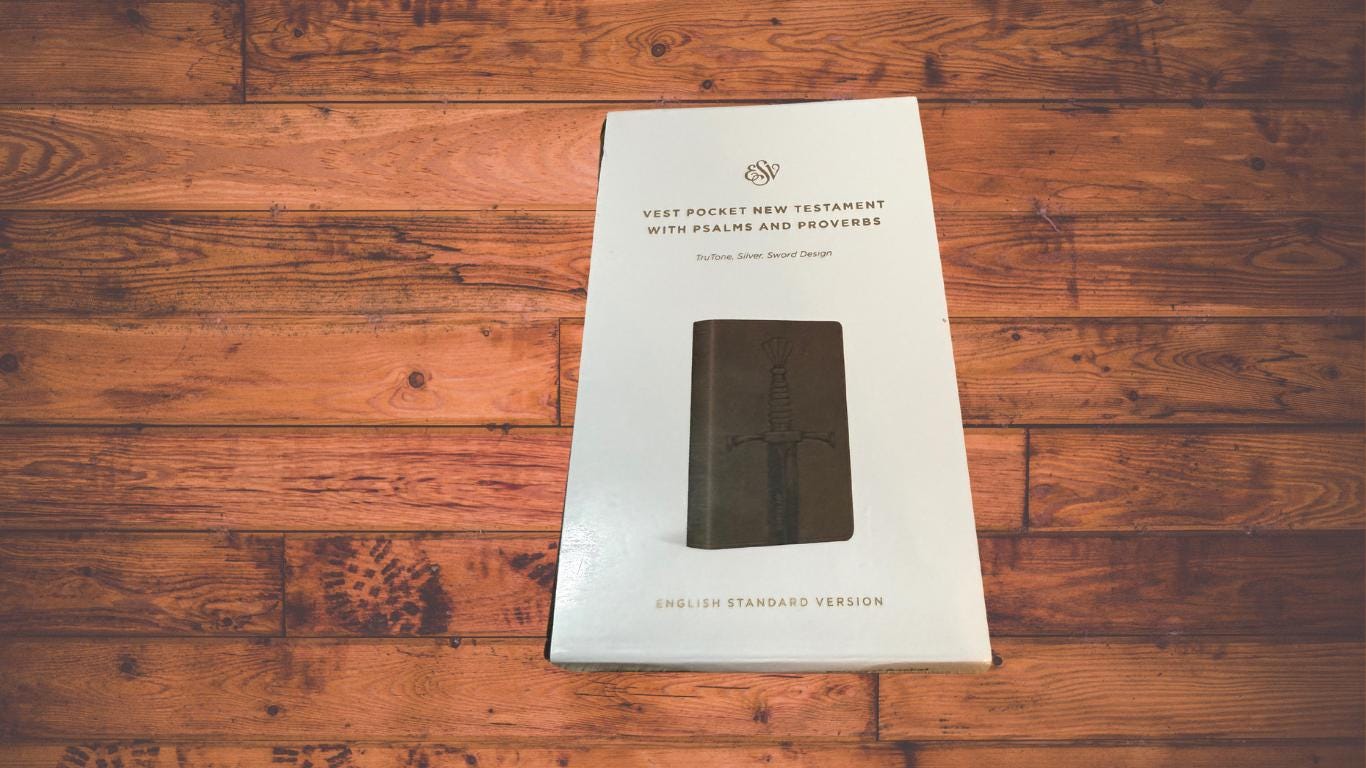 Handpainted ESV Bible Box Gift Set | Red Letter| New Testament